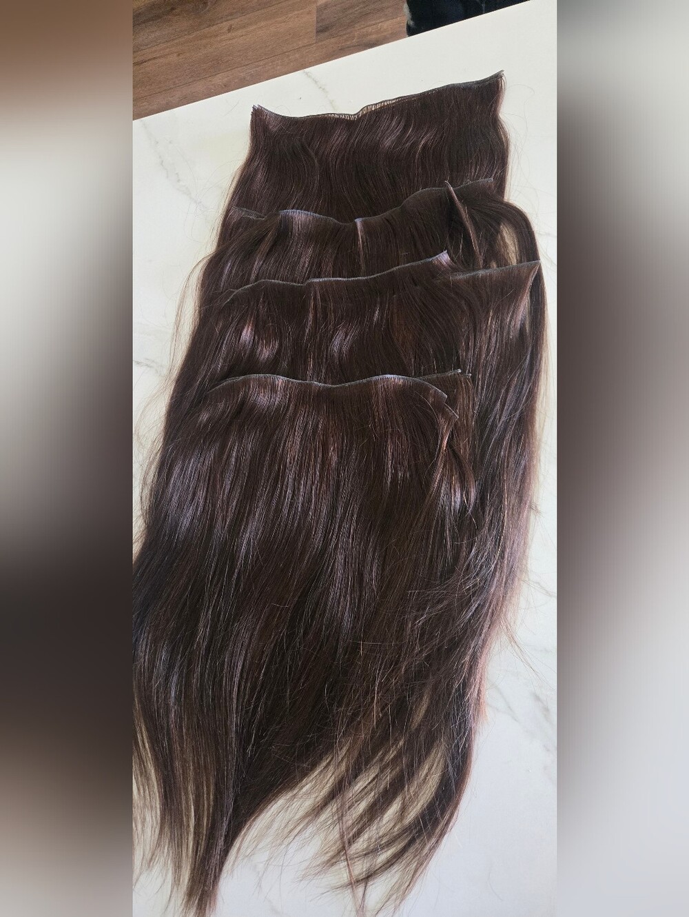 18 Wefts Of JZ Styles Bentley J-Tied, Human Hair Extensions – good condition
